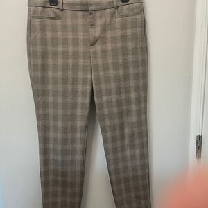 Banana Republic Women's Plaid Tan Pants